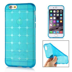 Coque souple CUBE bleue pour iPhone 6 ( 4.7 )