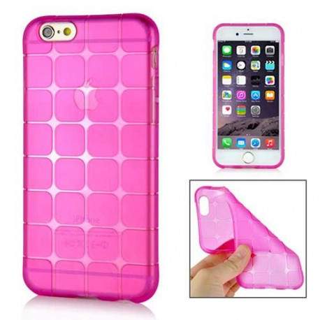 Coque souple CUBE rose pour iPhone 6 ( 4.7 )