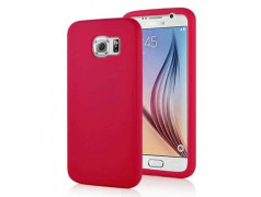 Coque souple SILICONE rouge pour Samsung Galaxy S6