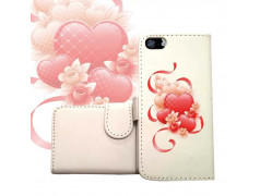 Etui cuir portefeuille RUBAN pour iPhone 5