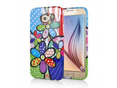 Coque souple FLOWER colorful pour Samsung Galaxy S6