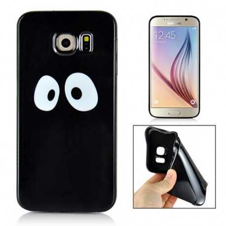 Coque souple NERVOUS EYES noire  pour Samsung Galaxy S6