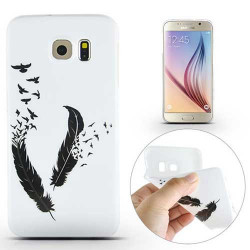 Coque souple PLUMES pour Samsung Galaxy S6