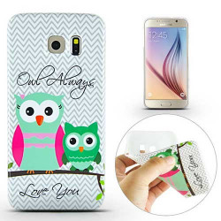 Coque souple HIBOU LOVE pour Samsung Galaxy S6