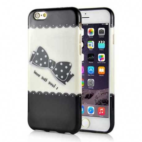 Coque souple NOEUD PAPILLON pour iPhone 6 et 6S