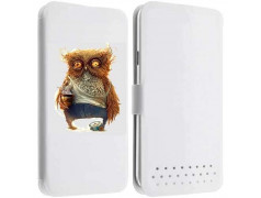 Etui portefeuille cuir HIBOU DESTROY Samsung Galaxy A5 2016