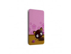 Etui portefeuille cuir CRAZY CAT Samsung Galaxy A5 2016