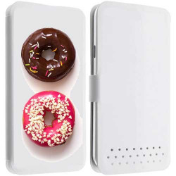 Etui portefeuille cuir DONUTS 2 Samsung Galaxy A5 2016