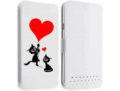 Etui portefeuille cuir CAT'S LOVE Samsung Galaxy A5 2016