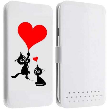 Etui portefeuille cuir CAT'S LOVE Samsung Galaxy A5 2016