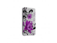 Etui portefeuille cuir FLEURS 2 Samsung Galaxy A5 2016