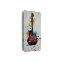 Etui portefeuille cuir GUITARE 3 Samsung Galaxy A5 2016