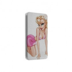 Etui portefeuille cuir PIN UP Samsung Galaxy A5 2016