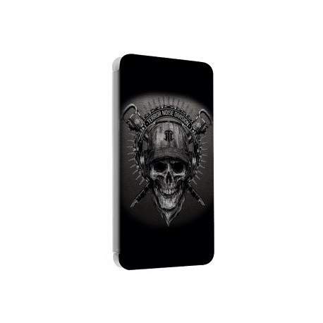 Etui portefeuille cuir ARMY SKULL Samsung Galaxy A5 2016