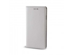 Etui cuir portefeuille argente pour SAMSUNG GALAXY S6 EDGE