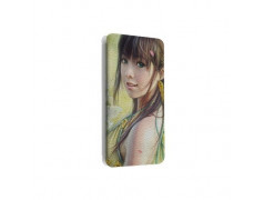 Etui portefeuille cuir MANGA GIRL Samsung Galaxy A3 2016