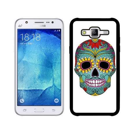 Coque crane fleuri pour samsung galaxy J3