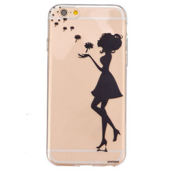 Coque souple transparente LITTLE GIRL pour iPhone 6 et iPhone 6S