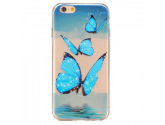 Coque souple transparente BUTTERFLY pour iPhone 6 et iPhone 6S