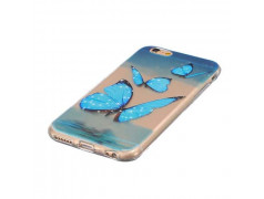 Coque souple transparente BUTTERFLY pour iPhone 6 et iPhone 6S