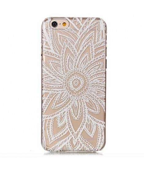 Coque souple transparente FLOWER 2 pour iPhone 6 et iPhone 6S