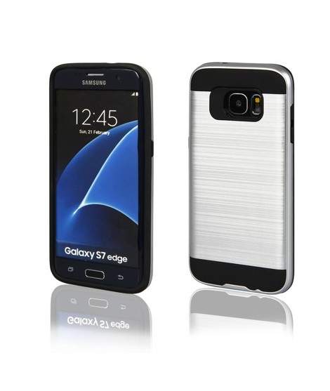 Coque METAL argentée pour samsung galaxy S7 Edge