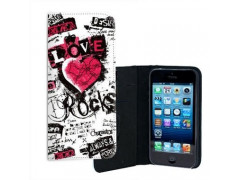 ETUI CUIR LOVE ROCK POUR IPHONE 7