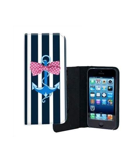 ETUI CUIR ANCRE MARINE POUR IPHONE 6/6S