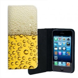 ETUI CUIR BIERE POUR IPHONE 6/6S