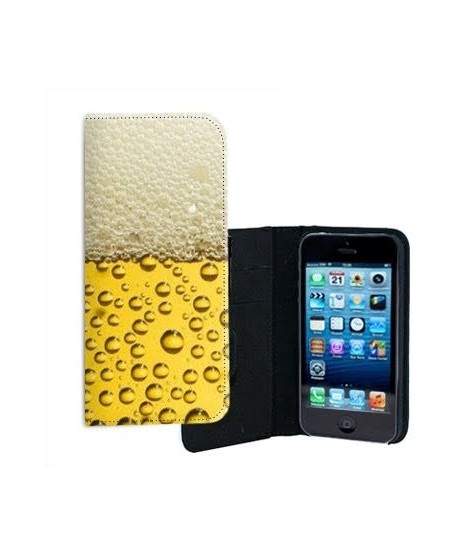 ETUI CUIR BIERE POUR IPHONE 6/6S