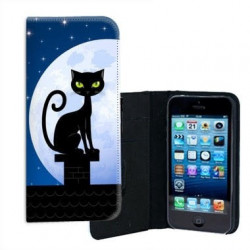 ETUI CUIR NIGHT CAT POUR IPHONE 6/6S