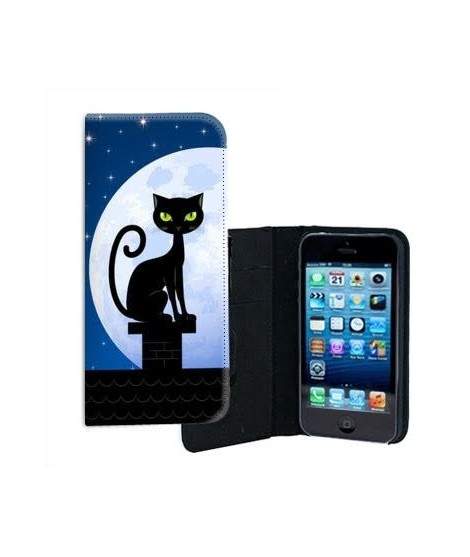 ETUI CUIR NIGHT CAT POUR IPHONE 6/6S