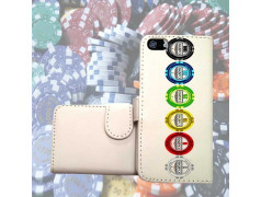 Etui cuir portefeuille POKER pour iPhone 5