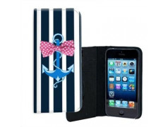 ETUI CUIR ANCRE MARINE POUR IPHONE 5/5S