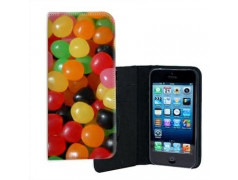 ETUI CUIR BONBONS POUR IPHONE 5/5S