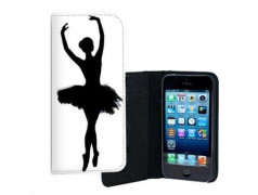 ETUI CUIR DANSEUSE POUR IPHONE 5/5S