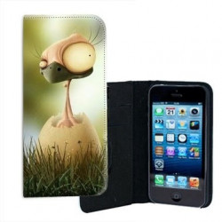 ETUI CUIR CRAZY BIRD POUR IPHONE 5/5S