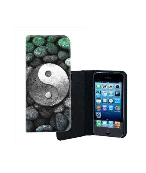 ETUI CUIR YING YANG POUR IPHONE 5/5S