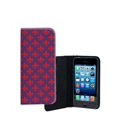 ETUI CUIR SYMBOLE ROYALE POUR IPHONE 5/5S