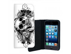 ETUI CUIR SKULL 3 POUR IPHONE 5/5S