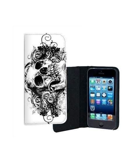 ETUI CUIR SKULL 3 POUR IPHONE 5/5S