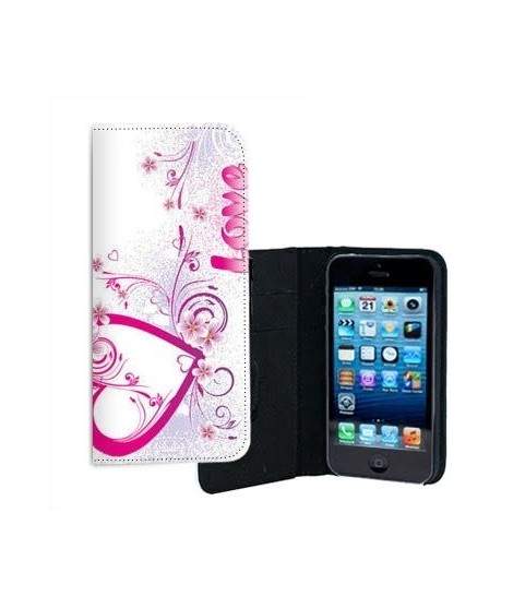 ETUI CUIR LOVE POUR IPHONE 5/5S