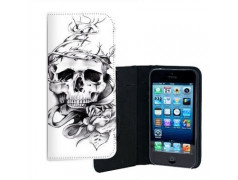 ETUI CUIR SKULL FUN 9 POUR IPHONE 5/5S