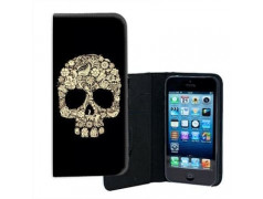 ETUI CUIR SKULL FUN 4 POUR IPHONE 5/5S