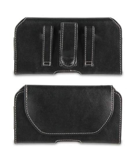 Etui cuir noir avec attache ceinture pour iPhone 7 