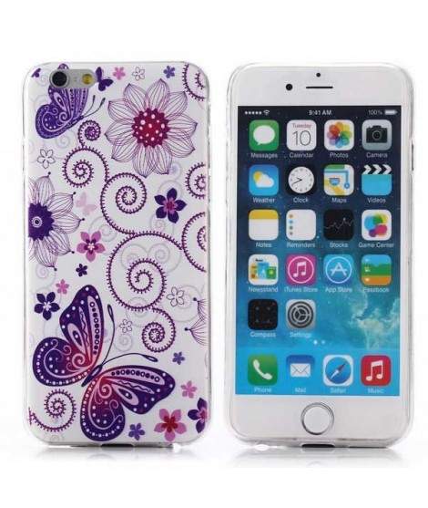 Coque PAPILLONS FLOWERS pour iPhone 6 et iPhone 6S