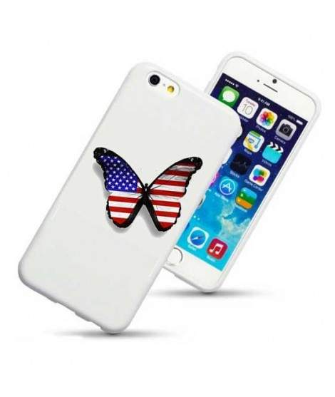 Coque PAPILLON USA pour Iphone 7