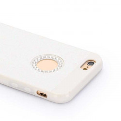 Coque souple HOLE LUXURY blanche pour iPhone 6 et 6S