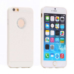 Coque souple HOLE LUXURY blanche pour iPhone 6 et 6S