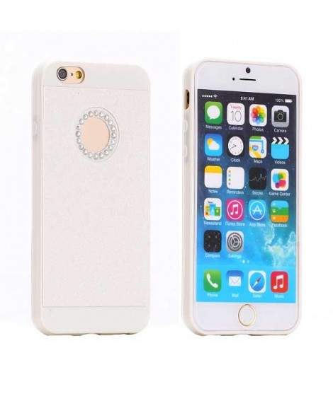 Coque souple HOLE LUXURY blanche pour iPhone 6 et 6S